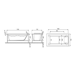 Акриловая ванна Jacob Delafon Sofa E60515RU-00 170x75