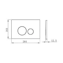 Кнопка Amore di Mare 303W, белый глянец