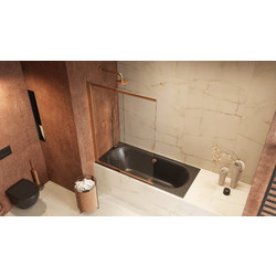 Душевая шторка Excellent Liner 110х140, медь