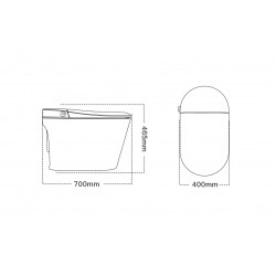 Электронный напольный унитаз-биде Timo ТЕ-741