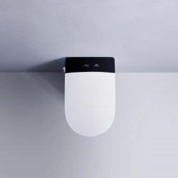 Электронный подвесной унитаз-биде Timo ТЕ-751B с инсталляцией и чёрной матовой клавишей