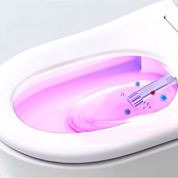 Электронный подвесной унитаз-биде Timo ТЕ-751B с инсталляцией и чёрной матовой клавишей