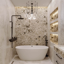 Ванна из искусственного камня Veconi IMPERIA matt 160x75