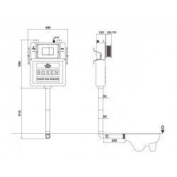 Инсталляция для унитаза Roxen Attach 710215