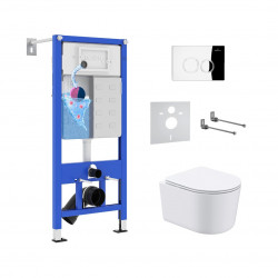 Комплект инсталляции и унитаза 6 в 1 Roxen StounFix Dual Fresh 913681