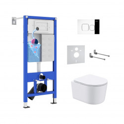 Комплект инсталляции и унитаза 6 в 1 Roxen StounFix Dual Fresh 918025