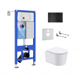 Комплект инсталляции и унитаза 6 в 1 Roxen StounFix Dual Fresh 921358