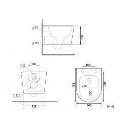 Комплект инсталляции и унитаза 6 в 1 Roxen StounFix Dual Fresh 963592