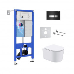 Комплект инсталляции и унитаза 6 в 1 Roxen StounFix Dual Fresh 965318