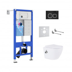 Комплект инсталляции и унитаза 6 в 1 Roxen StounFix Dual Fresh 938621