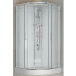 Душевая кабина с гидромассажем Adema Витте Ронда Хром 100x100