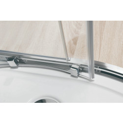 Душевая кабина с гидромассажем Adema Витте Квадро Хром 90x90