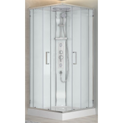Душевая кабина с гидромассажем Adema Витте Квадро Хром 90x90