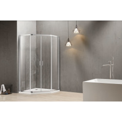 Душевой уголок Adema Гласс Лайн Пента 90х90 матовый