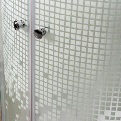 Душевая кабина с гидромассажем DTO L909GM+VST 90x90 со вставкой