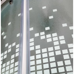 Душевая кабина с гидромассажем DTO L909GM+VST 90x90 со вставкой