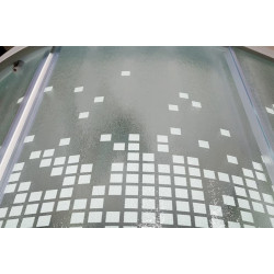 Душевая кабина с электрикой DTO L909EL+VST 90x90 со вставкой