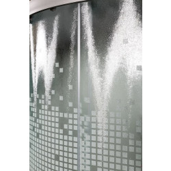 Душевая кабина с электрикой DTO L909EL+VST 90x90 со вставкой