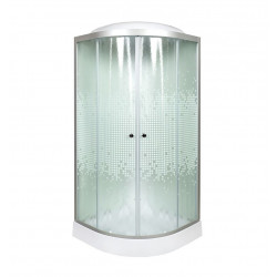 Душевая кабина с электрикой DTO L909EL+VST 90x90 со вставкой