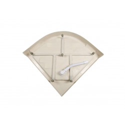 Душевая кабина с гидромассажем и электрикой DTO L909GM+EL+VST 90x90 со вставкой