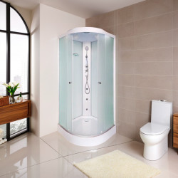Душевая кабина с гидромассажем и электрикой DTO LM901GM+EL 100x100