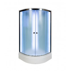 Душевая кабина с LED-подсветкой DTO D278SLED 80x80