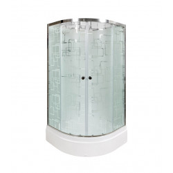 Душевая кабина с гидромассажем DTO EM2780NGM 80x80
