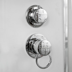 Душевая кабина с гидромассажем DTO EM2710GM 100x100