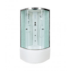 Душевая кабина с гидромассажем и электрикой DTO EM4580GM+EL 80x80