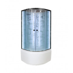 Душевая кабина с LED-подсветкой DTO EM4510NLED 100x100