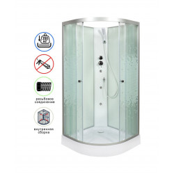 Душевая кабина AvaCan L908NGM AVA N 80x80 без крыши с гидромассажем