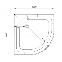 Душевая кабина AvaCan L901 AVA N 100x100 стандартная