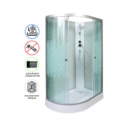 Душевая кабина AvaCan L902RNGM AVA N 120x80 без крыши с гидромассажем