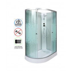 Душевая кабина AvaCan L902RNGM AVA O 120x80 без крыши с гидромассажем