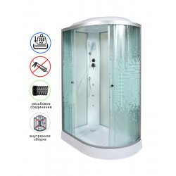 Душевая кабина AvaCan L902LGM+EL AVA N 120x80 с гидромассажем и электрикой