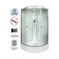 Душевая кабина AvaCan L790EL AVA N 90x90 с электрикой