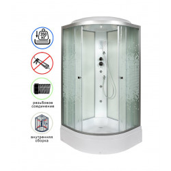 Душевая кабина AvaCan L710GM+EL AVA N 100x100 с гидромассажем и электрикой