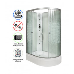 Душевая кабина AvaCan L720LNGM AVA N 120x80 без крыши с гидромассажем