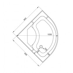 Душевая кабина AvaCan L990EL AVA N 90x90 с электрикой
