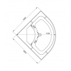 Душевая кабина AvaCan L910N AVA N 100x100 без крыши