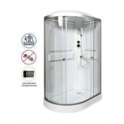 Душевая кабина AvaCan L602RLED AVA O 120x80 с LED-подсветкой