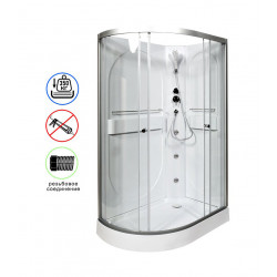 Душевая кабина AvaCan L602RNGM AVA O 120x80 без крыши с гидромассажем