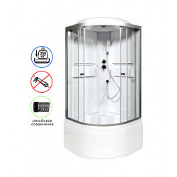 Душевая кабина AvaCan L610EL AVA O 100x100 с электрикой