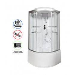 Душевая кабина AvaCan L610LED AVA O 100x100 с LED-подсветкой