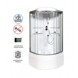 Душевая кабина AvaCan L610EL AVA N 100x100 с электрикой