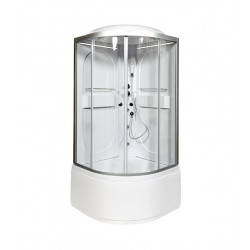 Душевая кабина AvaCan L610LED+GM AVA N 100x100 с LED-подсветкой и гидромассажем