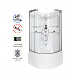 Душевая кабина AvaCan L610NGM AVA N 100x100 без крыши с гидромассажем