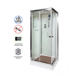 Душевая кабина AvaCan K408SEL AVA N 80x80 с электрикой