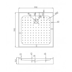Душевая кабина AvaCan K401S AVA N 100x100 стандартная