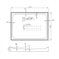 Душевая кабина AvaCan K402SEL AVA N 120x90 с электрикой